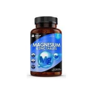New leaf health Magnesium Supplements 516mg with Zinc - 120 Magnesium Tablets Supports Muscle Bone Health, Tiredness in Blue Blue New leaf health Magnesium Supplements 516mg with Zinc - 120 Magnesium Tablets Supports Muscle Bone Health, Tiredness in Blue Blue