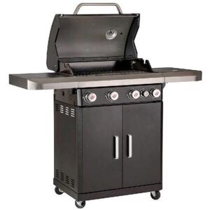 Landmann Rexon MCS Cook 4.1 Burner Gas BBQ With Recessed Side Burner - Black