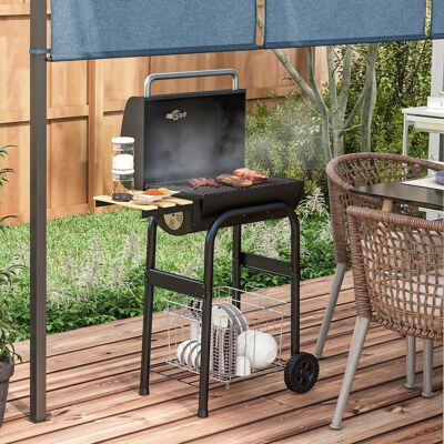 Outsunny - BBQ - Charcoal - Shelves - Barbecue Grill Outsunny - BBQ - Charcoal - Shelves - Barbecue Grill