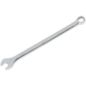 Loops 10mm x 189mm Extra Long Combination Spanner - Chrome Vanadium Steel Nut Wrench in Metallics Metallics Loops 10mm x 189mm Extra Long Combination Spanner - Chrome Vanadium Steel Nut Wrench in Metallics Metallics