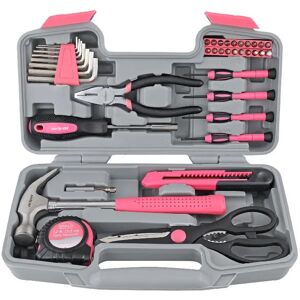 Xample 39 Pcs Lady Tool Set Kit For Repair Tool Hammer Screwdriver Plier in Pink Size: 1800mm x 595mm Pink 1800mm x 595mm Xample 39 Pcs Lady Tool Set Kit For Repair Tool Hammer Screwdriver Plier in Pink Size: 1800mm x 595mm Pink 1800mm x 595mm