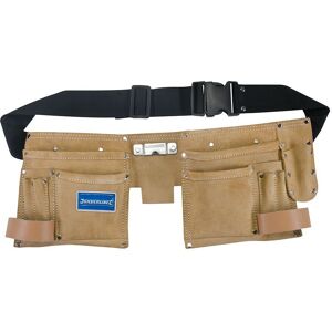 Loops 11 Pocket Twin Pouch Suede Leather Tool Belt 300mm x 200mm Hammer Loop Holder Multicolor Loops 11 Pocket Twin Pouch Suede Leather Tool Belt 300mm x 200mm Hammer Loop Holder Multicolor