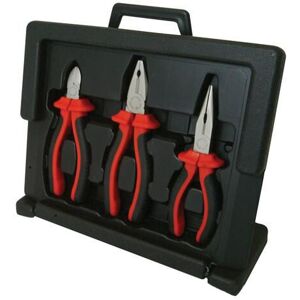 Loops 3 Piece VDE Pliers Set Long Nose Side Cutting & Combination Multicolor Loops 3 Piece VDE Pliers Set Long Nose Side Cutting & Combination Multicolor