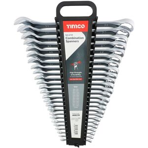 Timco Spanner Set - Combination (Size 25pcs - 25 Pieces) in Silver Silver Timco Spanner Set - Combination (Size 25pcs - 25 Pieces) in Silver Silver