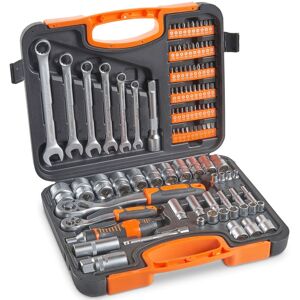 VonHaus 104 Piece Screwdriver Tool Socket Set in Grey Grey VonHaus 104 Piece Screwdriver Tool Socket Set in Grey Grey