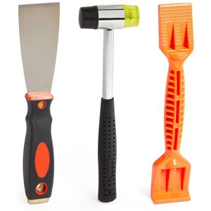VonHaus 3 Piece Window Glazing Tool Kit in Black Black VonHaus 3 Piece Window Glazing Tool Kit in Black Black