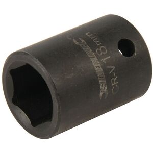 Loops 18mm IMPACT Driver Socket 6 Point ½" Ratchet Spanner Bit Steel Square Drive Tool in Metallics Metallics Loops 18mm IMPACT Driver Socket 6 Point ½" Ratchet Spanner Bit Steel Square Drive Tool in Metallics Metallics