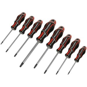 Loops 8 PACK Premium Soft Grip Screwdriver Set - TRX Star Security Various Sizes RED Multicolor Loops 8 PACK Premium Soft Grip Screwdriver Set - TRX Star Security Various Sizes RED Multicolor