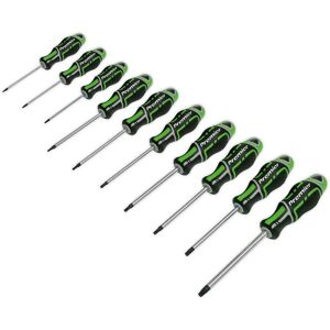 Loops 10 PACK Premium Soft Grip Screwdriver Set TRX Star Security Various Sizes GREEN Green Loops 10 PACK Premium Soft Grip Screwdriver Set TRX Star Security Various Sizes GREEN Green