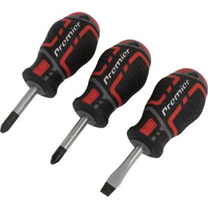 Loops 3 PACK Premium Stubby Screwdriver Set - Slotted Phillips & POZI - 38mm Mini Multicolor Loops 3 PACK Premium Stubby Screwdriver Set - Slotted Phillips & POZI - 38mm Mini Multicolor