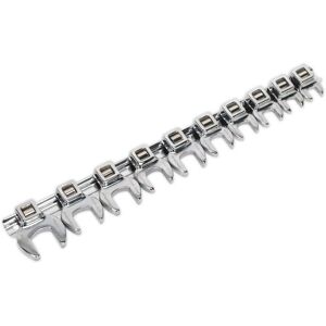 Loops 10pc Open Ended Crows Foot Nut Spanner Socket Set - 3/8" Square Drive Ratchet Multicolor Loops 10pc Open Ended Crows Foot Nut Spanner Socket Set - 3/8" Square Drive Ratchet Multicolor