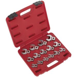 Loops 15pc Open Ended Crows Foot Nut Spanner Socket Set - 3/8" Square Drive Ratchet Multicolor Loops 15pc Open Ended Crows Foot Nut Spanner Socket Set - 3/8" Square Drive Ratchet Multicolor