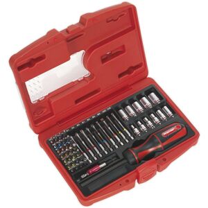 Loops 51 PACK Fine Tooth Ratchet Screwdriver Socket & Bit Set - Chromoly Steel in Metallics Metallics Loops 51 PACK Fine Tooth Ratchet Screwdriver Socket & Bit Set - Chromoly Steel in Metallics Metallics