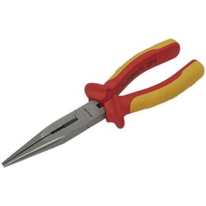 Loops 200mm Long Nose Pliers - Serrated Jaws - Hardened Cutting Edges - VDE Approved Multicolor Loops 200mm Long Nose Pliers - Serrated Jaws - Hardened Cutting Edges - VDE Approved Multicolor