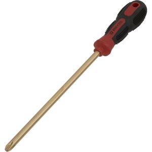 Loops Non-Sparking Phillips Screwdriver - #4 x 200mm - Soft Grip Handle - Die Forged Multicolor Loops Non-Sparking Phillips Screwdriver - #4 x 200mm - Soft Grip Handle - Die Forged Multicolor