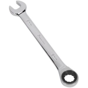 Loops 19mm Ratchet Combination Spanner - Chrome Vanadium Steel - 72 Tooth Ratchet Ring in Metallics Metallics Loops 19mm Ratchet Combination Spanner - Chrome Vanadium Steel - 72 Tooth Ratchet Ring in Metallics Metallics