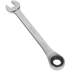 Loops 21mm Ratchet Combination Spanner - Chrome Vanadium Steel - 72 Tooth Ratchet Ring in Metallics Metallics Loops 21mm Ratchet Combination Spanner - Chrome Vanadium Steel - 72 Tooth Ratchet Ring in Metallics Metallics