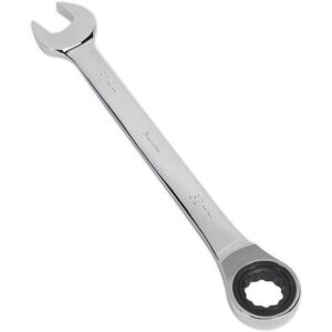 Loops 32mm Ratchet Combination Spanner - Chrome Vanadium Steel - 72 Tooth Ratchet Ring in Metallics Metallics Loops 32mm Ratchet Combination Spanner - Chrome Vanadium Steel - 72 Tooth Ratchet Ring in Metallics Metallics