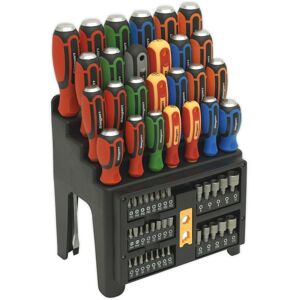 Loops 61 PACK - Hammer Through Screwdriver Nut Driver & Bit Set - Strike Cap & Storage Multicolor Loops 61 PACK - Hammer Through Screwdriver Nut Driver & Bit Set - Strike Cap & Storage Multicolor