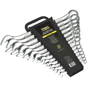 Loops 14pc Slim Handled Combination Spanner Set -12 Point Metric Ring Open Head Wrench Multicolor Loops 14pc Slim Handled Combination Spanner Set -12 Point Metric Ring Open Head Wrench Multicolor