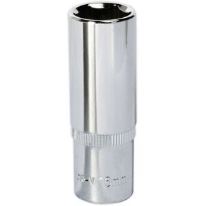 Loops 16mm Forged Steel DEEP Drive Socket - 3/8" Square Drive Polished Chrome Vanadium in Metallics Metallics Loops 16mm Forged Steel DEEP Drive Socket - 3/8" Square Drive Polished Chrome Vanadium in Metallics Metallics