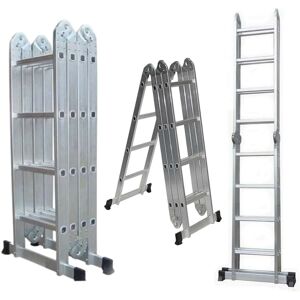 Samuel Alexander 4.6m Large Lightweight Aluminium Folding Work Platform Ladder Samuel Alexander 4.6m Large Lightweight Aluminium Folding Work Platform Ladder