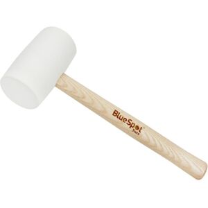 Bluespot Tools White Rubber Mallet 454g (16oz) Multicolor Bluespot Tools White Rubber Mallet 454g (16oz) Multicolor