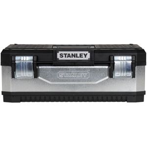 Stanley Galvanised Metal Toolbox in Silver Silver Stanley Galvanised Metal Toolbox in Silver Silver