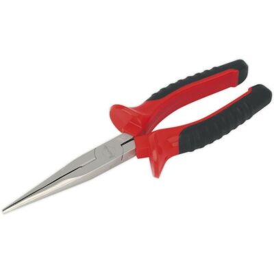 Unknown - 215mm Long Nose Pliers - Serrated jaws - Hardened cutters - Pliers Unknown - 215mm Long Nose Pliers - Serrated jaws - Hardened cutters - Pliers
