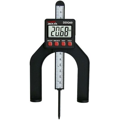 Lumberjack LCD Digital Height Depth Gauge Electronic Caliper Magnetic Ruler Tool 0- 85mm in Black Black Lumberjack LCD Digital Height Depth Gauge Electronic Caliper Magnetic Ruler Tool 0- 85mm in Black Black