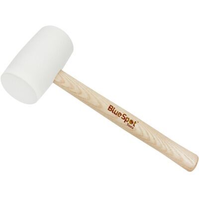 Bluespot Tools White Rubber Mallet 454g (16oz) Multicolor Bluespot Tools White Rubber Mallet 454g (16oz) Multicolor