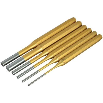 Bluespot Tools Gold Pin Punch Set 6 Piece Multicolor Bluespot Tools Gold Pin Punch Set 6 Piece Multicolor
