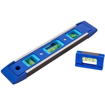 Bluespot Tools Magnetic Torpedo Level 22.5cm With Magnetic Mini Level Multicolor Bluespot Tools Magnetic Torpedo Level 22.5cm With Magnetic Mini Level Multicolor