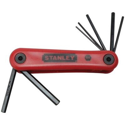 Stanley Metric Folding Hexagon Key Set, 7 Piece Multicolor Stanley Metric Folding Hexagon Key Set, 7 Piece Multicolor