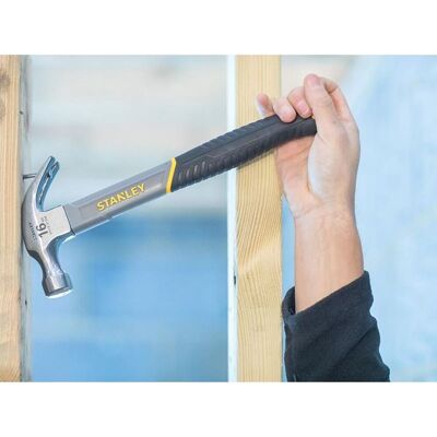 Stanley Curved Claw Hammer, Fibreglass Shaft Multicolor Stanley Curved Claw Hammer, Fibreglass Shaft Multicolor