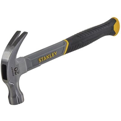 Stanley Curved Claw Hammer, Fibreglass Shaft Multicolor Stanley Curved Claw Hammer, Fibreglass Shaft Multicolor