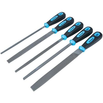 Bluespot Tools Soft Grip Handled File Set, 5 Piece Multicolor Bluespot Tools Soft Grip Handled File Set, 5 Piece Multicolor