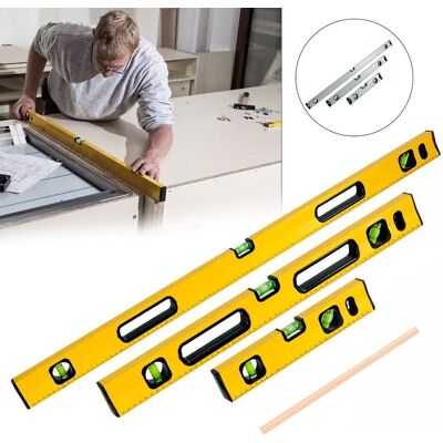 Hinsinc MAGNETIC 3 PIECE BUILDERS BUILDING SPIRIT LEVEL SET - 300, 600, 1000mm in Yellow Yellow Hinsinc MAGNETIC 3 PIECE BUILDERS BUILDING SPIRIT LEVEL SET - 300, 600, 1000mm in Yellow Yellow