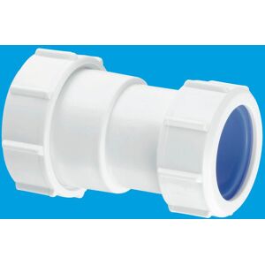 McAlpine ST28L-ISO 1.25" x 40mm Multifit Straight Connector - Multifit x European Pipe Size in White White McAlpine ST28L-ISO 1.25" x 40mm Multifit Straight Connector - Multifit x European Pipe Size in White White