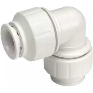 John Guest Elbow 15mm PEM0315W (Pack of 2) in White White John Guest Elbow 15mm PEM0315W (Pack of 2) in White White