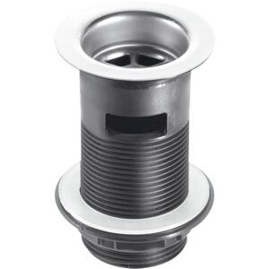 McAlpine BSW12C Black Plastic Slotted Basin Waste - Backnut Model - 60mm Stainless Steel Flange - 1¼" McAlpine BSW12C Black Plastic Slotted Basin Waste - Backnut Model - 60mm Stainless Steel Flange - 1¼"