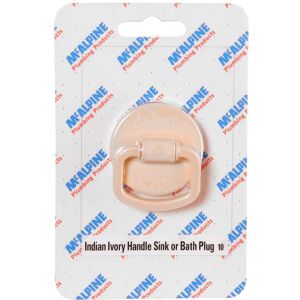 McAlpine Indian Ivory Handle Sink Bath Plug BP2H-II - 1.5" Waste Outlet Fitting in Beige Beige McAlpine Indian Ivory Handle Sink Bath Plug BP2H-II - 1.5" Waste Outlet Fitting in Beige Beige