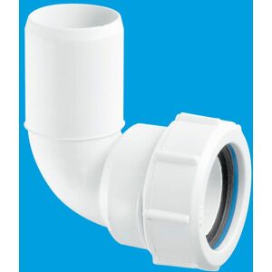 McAlpine MS4L 1.25" 90° Multifit Bend x Plain End in White White McAlpine MS4L 1.25" 90° Multifit Bend x Plain End in White White