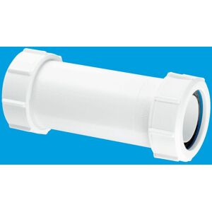 McAlpine MT18E 1.5" Multifit Adjustable Straight Connector in White White McAlpine MT18E 1.5" Multifit Adjustable Straight Connector in White White