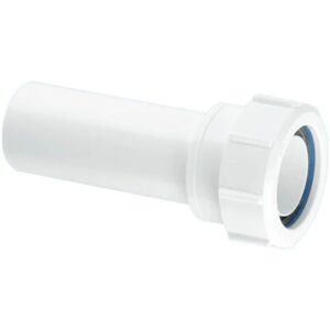McAlpine Straight Connector Multifit x Plain End 40mm MT18L in White White McAlpine Straight Connector Multifit x Plain End 40mm MT18L in White White