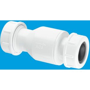 McAlpine R28-NRV Non-Return Valve with 19/23mm Universal Connections in White White McAlpine R28-NRV Non-Return Valve with 19/23mm Universal Connections in White White