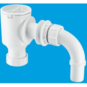 McAlpine R45 1.5" Complete Screened Tank Overflow Connector in White White McAlpine R45 1.5" Complete Screened Tank Overflow Connector in White White