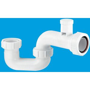 McAlpine SMP10V 50mm Water Seal Anti-Syphon (Silentrap) with 1.5" Multifit Outlet Bath Trap in White White McAlpine SMP10V 50mm Water Seal Anti-Syphon (Silentrap) with 1.5" Multifit Outlet Bath Trap in White White