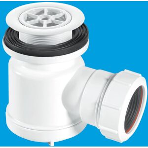 McAlpine STW1-R 19mm Water Seal Shower Trap with Universal Outlet in White White McAlpine STW1-R 19mm Water Seal Shower Trap with Universal Outlet in White White