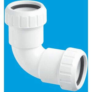 McAlpine T4L 1.5" 90° Surefit Bend in White White McAlpine T4L 1.5" 90° Surefit Bend in White White